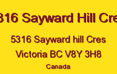 5316 Sayward Hill Cres 5316 Sayward Hill V8Y 3H8
